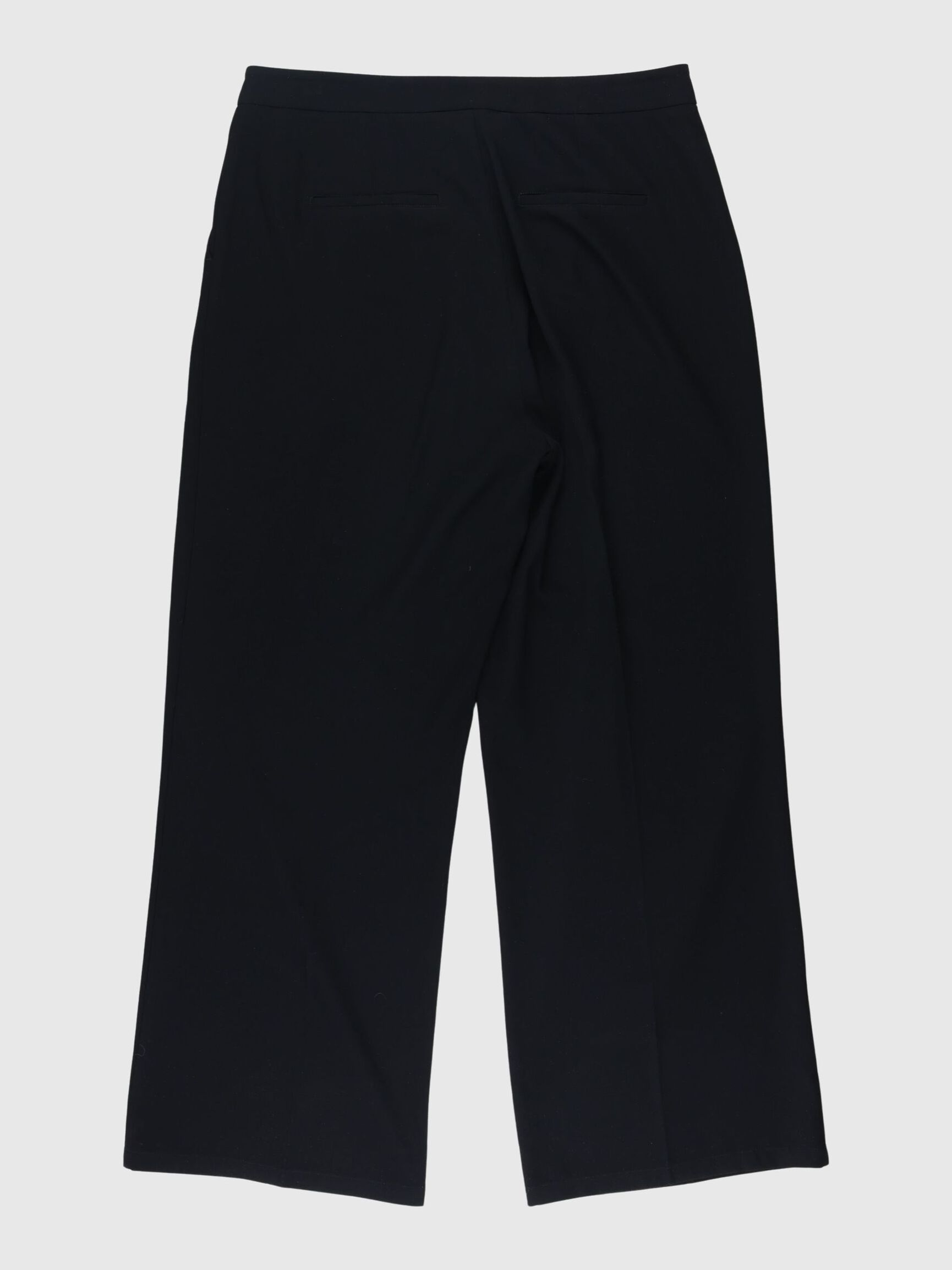 SATIN WIDE-LEG TROUSERS, Black, highres