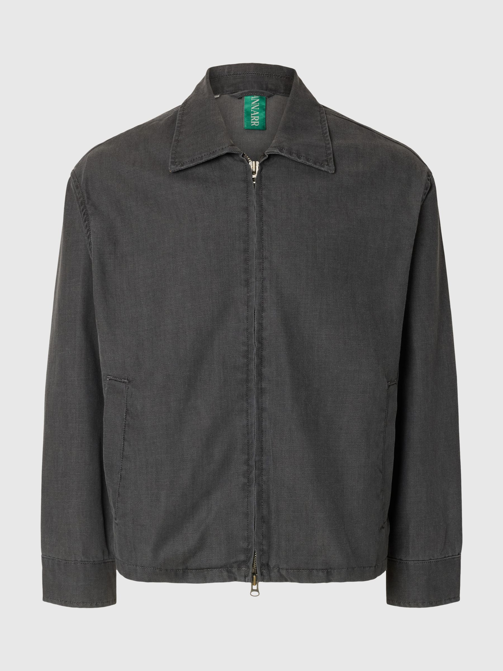 SELVEDGE JEANSJACKE, Light Grey Denim, highres