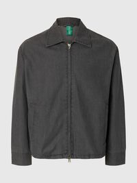 SELVEDGE DENIM JACKET, Light Grey Denim, highres