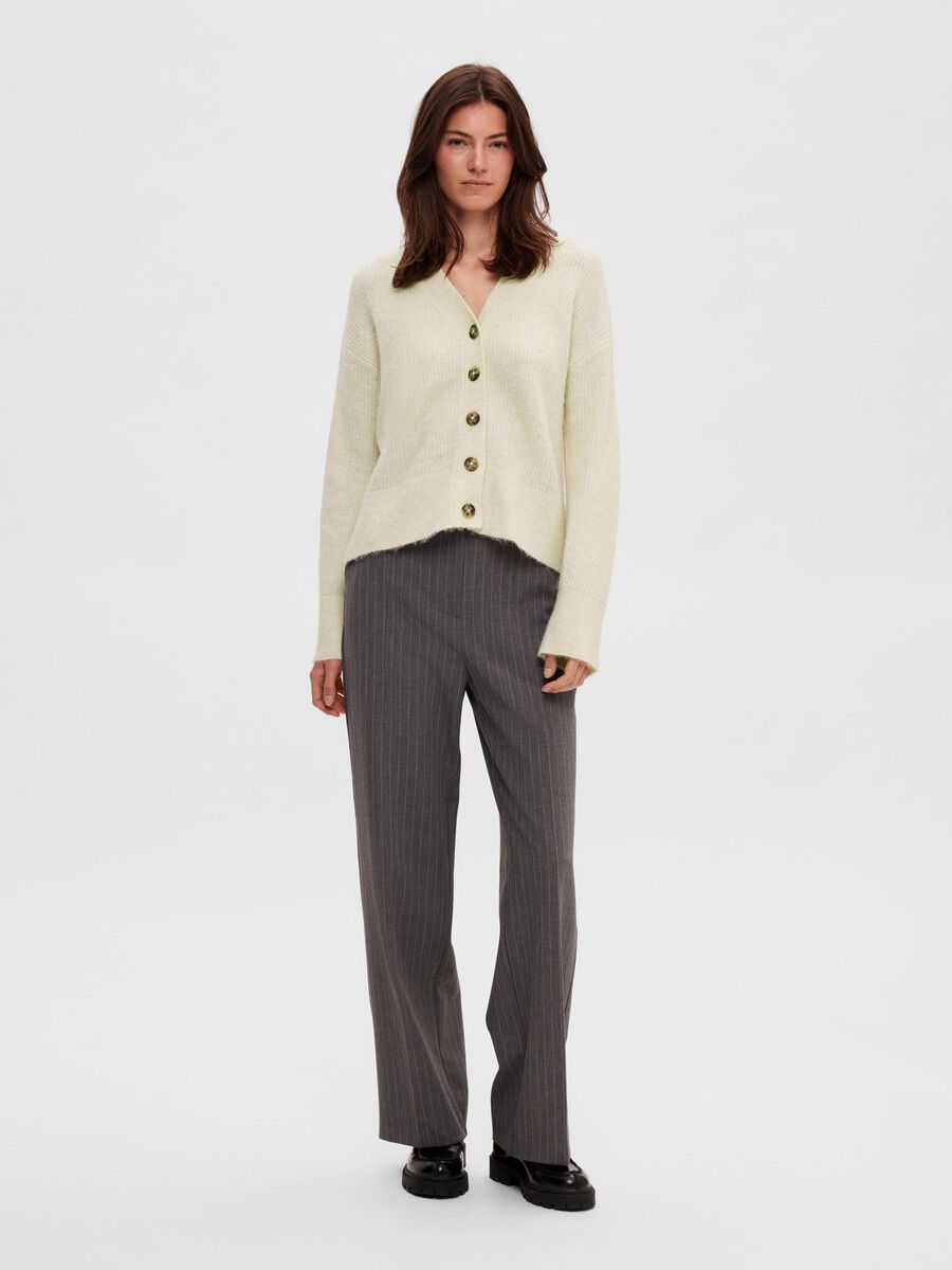 Selected RELAXED FIT WOOL BLEND  CARDIGAN, Birch, highres - 16090272_Birch_1040915_005.jpg