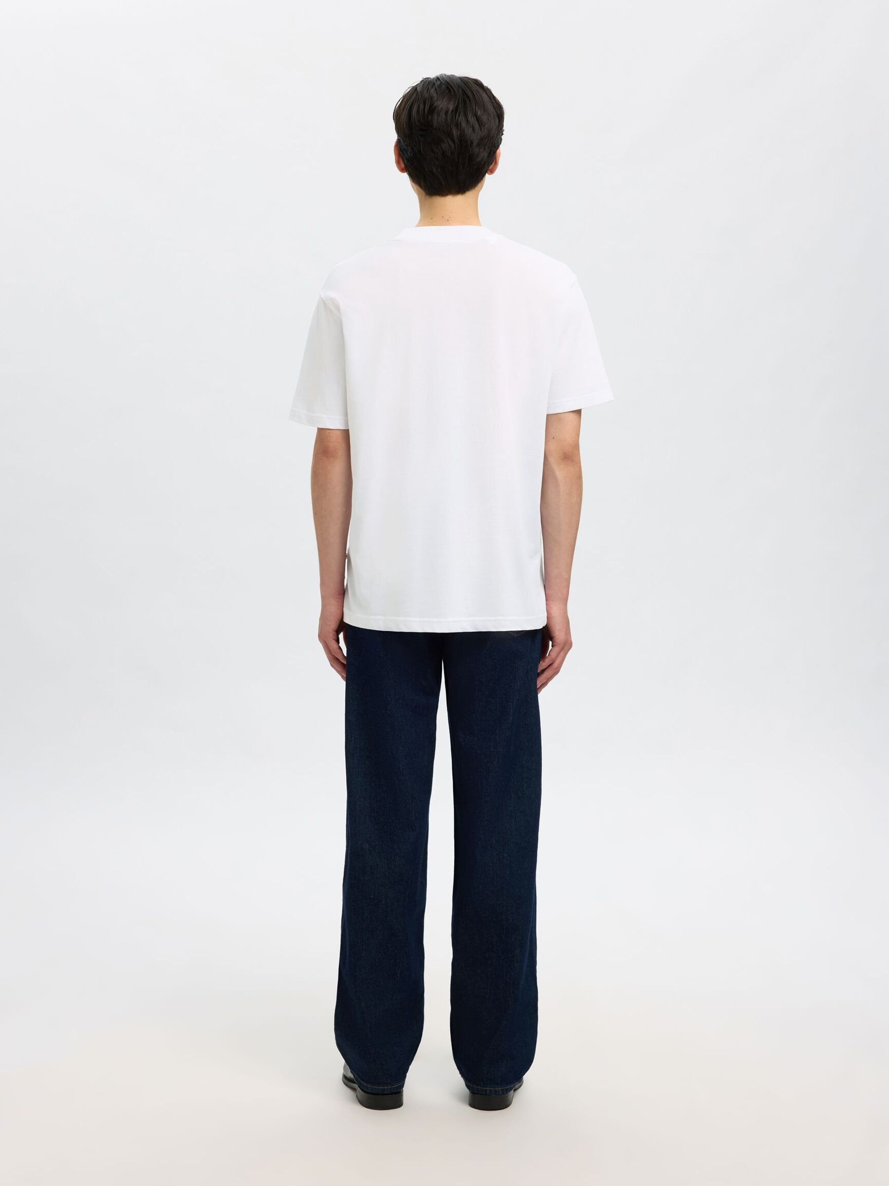MANCHES COURTES ET COUPE DÉCONTRACTÉE T-SHIRT, Bright White, highres
