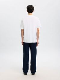 MANCHES COURTES ET COUPE DÉCONTRACTÉE T-SHIRT, Bright White, highres