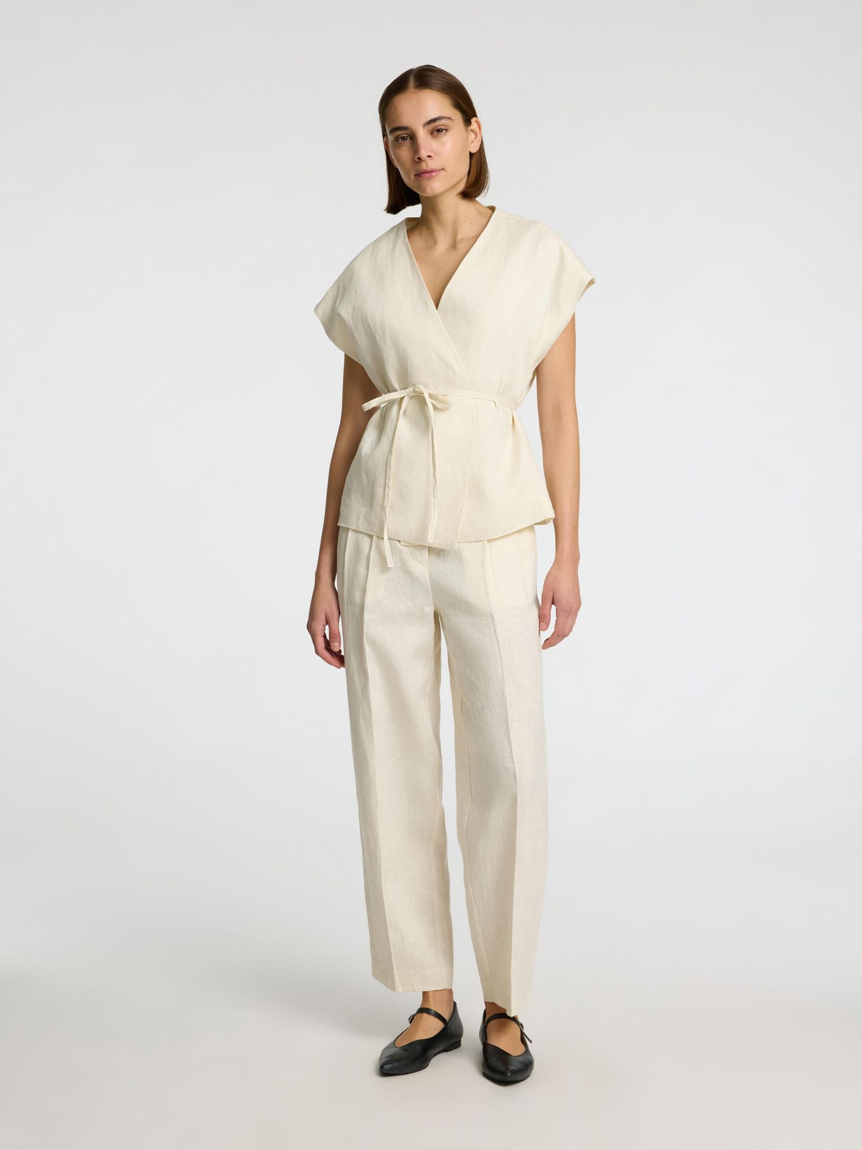 PANTALONI BARREL FIT, Birch, highres