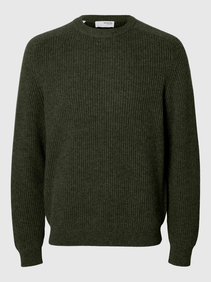 Selected WOOL BLEND JUMPER, Deep Depths, highres - 16097978_DeepDepths_001.jpg