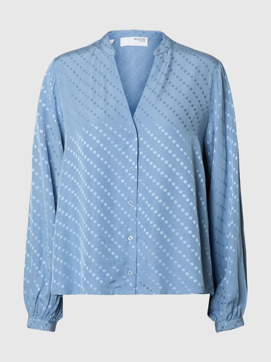 Selected VISCOSEMIX SHIRT MET LANGE MOUWEN, Endless Sky, highres - 16096259_EndlessSky_001.jpg