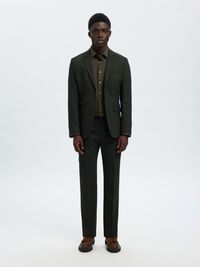 SLIM FIT SKJORTE, Forest Night, highres