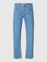 196 STRAIGHT FIT JEANS, Light Blue Denim, highres