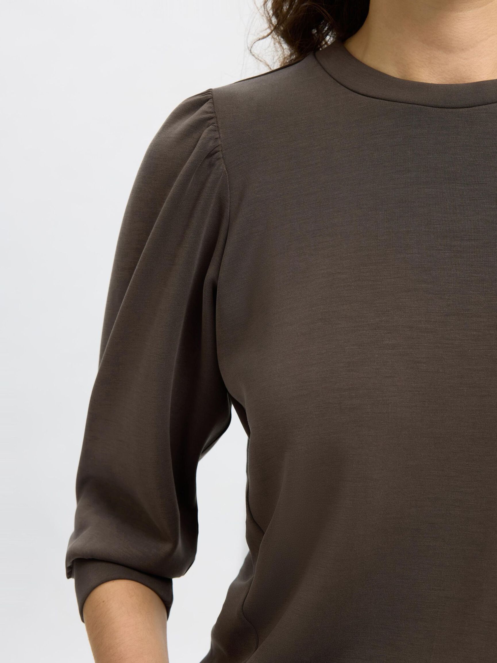 PUFF SLEEVE SWEATSHIRT, Delicioso, highres