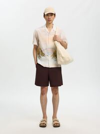 REGULAR FIT SHORT SLEEVED SHIRT, Dusty Blue, highres