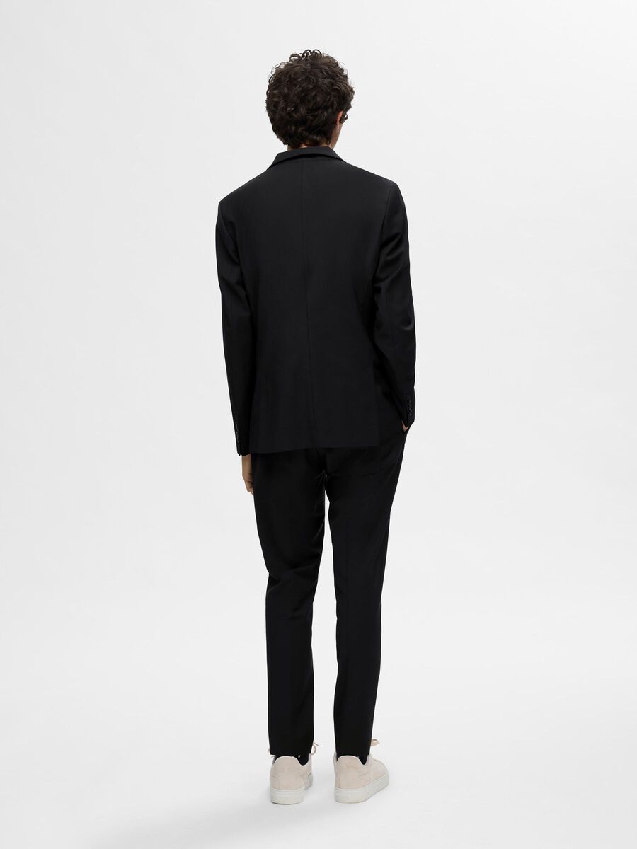 Selected SLIM FIT WOLLGEMISCH BLAZER, Black, highres - 16085257_Black_004.jpg