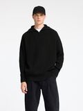 Selected 100% BAUMWOLL HALF-ZIP PULLOVER, Black, highres - 16094566_Black_003.jpg