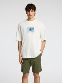 IMPRIMÉ T-SHIRT RAS DU COU, Egret, highres