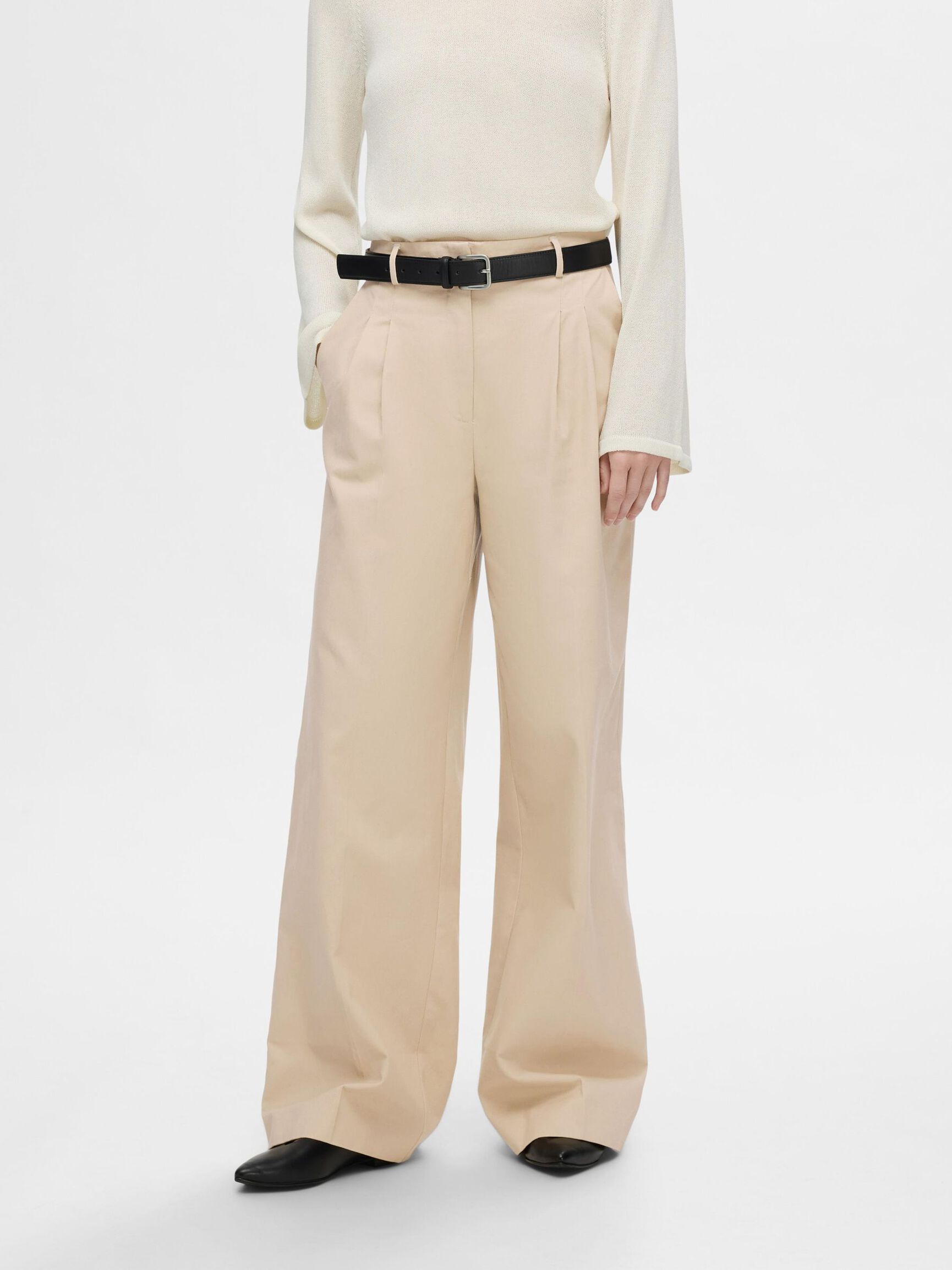 EXTRA WIDE FIT TROUSERS, Irish Cream, highres