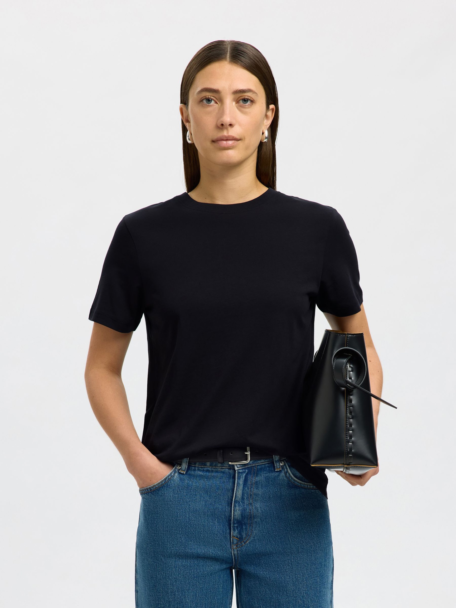 KLASSIEKE T-SHIRT, Black, highres
