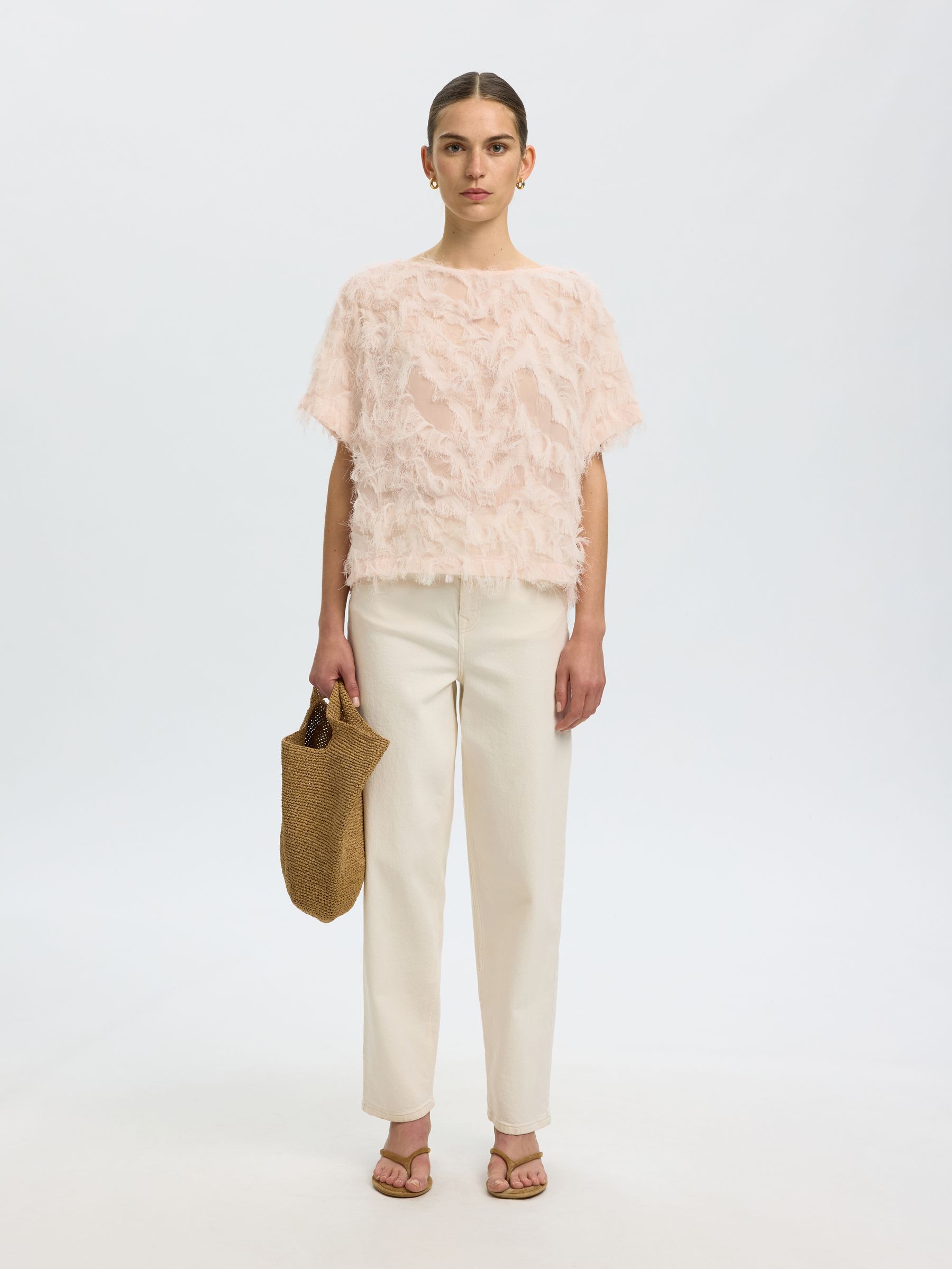 BOAT NECK TOP, Pale Dogwood, highres