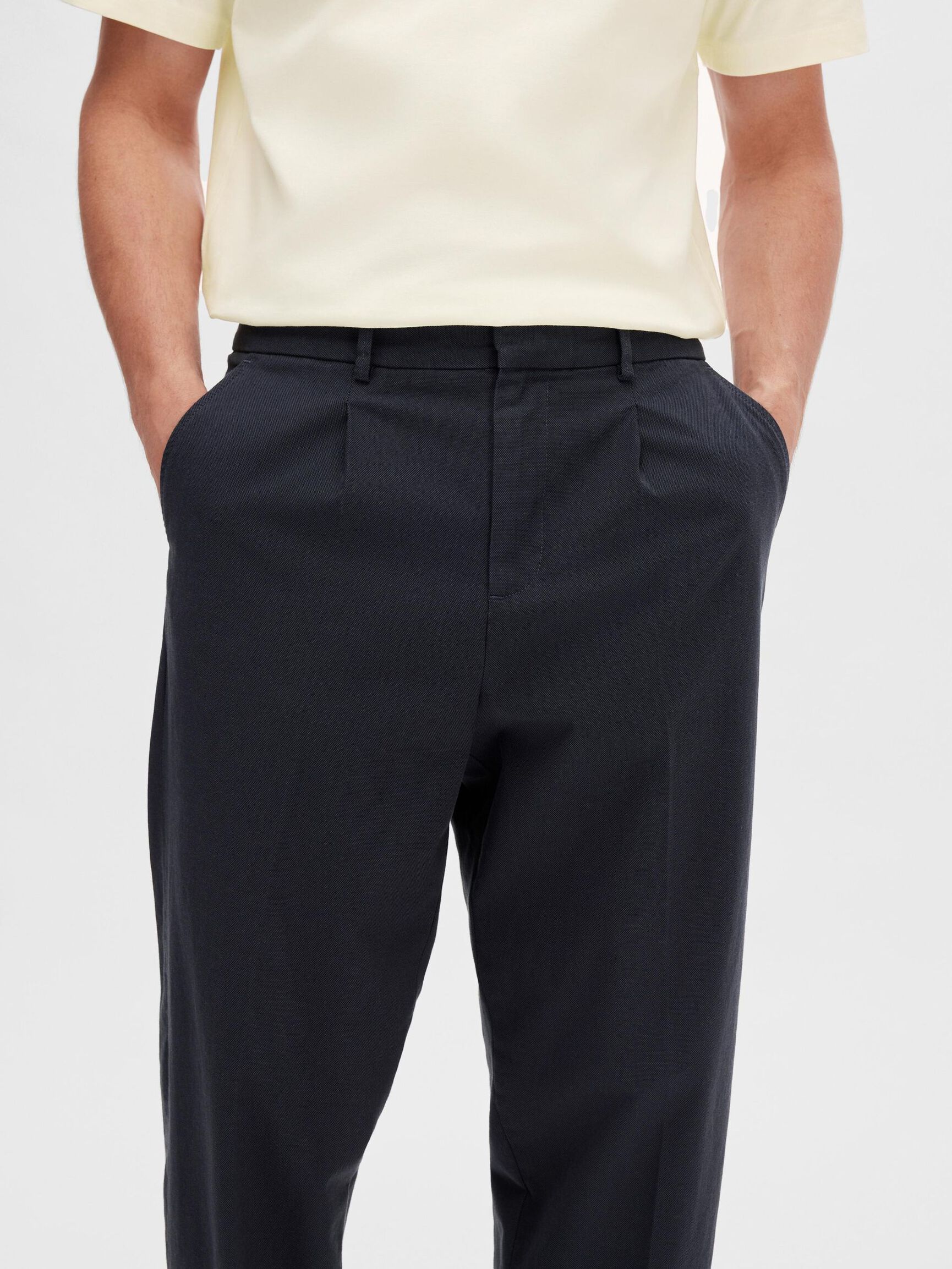 CROPPED 180 RELAXED FIT HOSE, Navy Blazer, highres