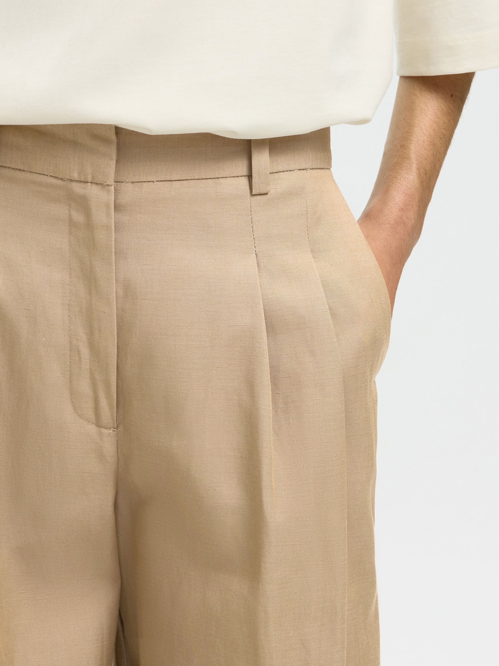 HIGH WAIST WIDE LEG HOSE, Weathered Teak, highres