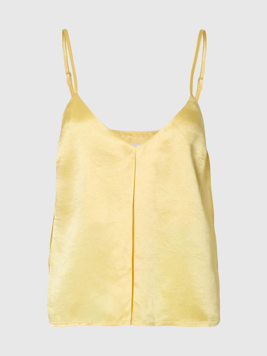 Selected V-NECK SPAGHETTI STRAP TOP, Sundress, highres - 16097102_Sundress_001.jpg