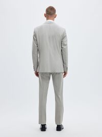 VISCOSE BLEND SLIM FIT BLAZER, Light Grey Melange, highres