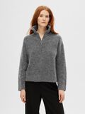 Selected HALV GLIDELÅS ULLBLANDING PULLOVER, Medium Grey Melange, highres - 16095364_MediumGreyMelange_1135693_003.jpg