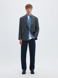 196 STRAIGHT FIT JEANS, Dark Blue Denim, highres
