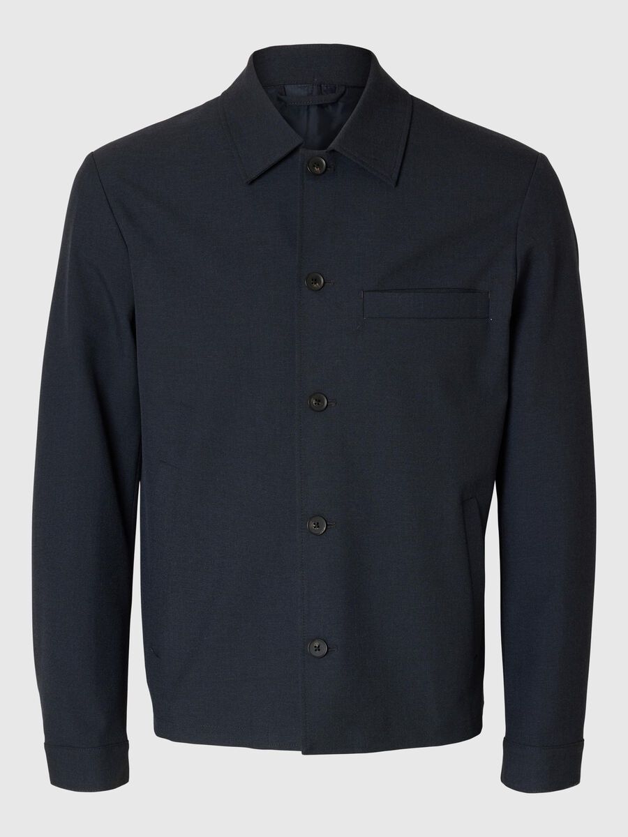 Selected TAILORED OVERSHIRT, Dark Sapphire, highres - 16096572_DarkSapphire_001.jpg