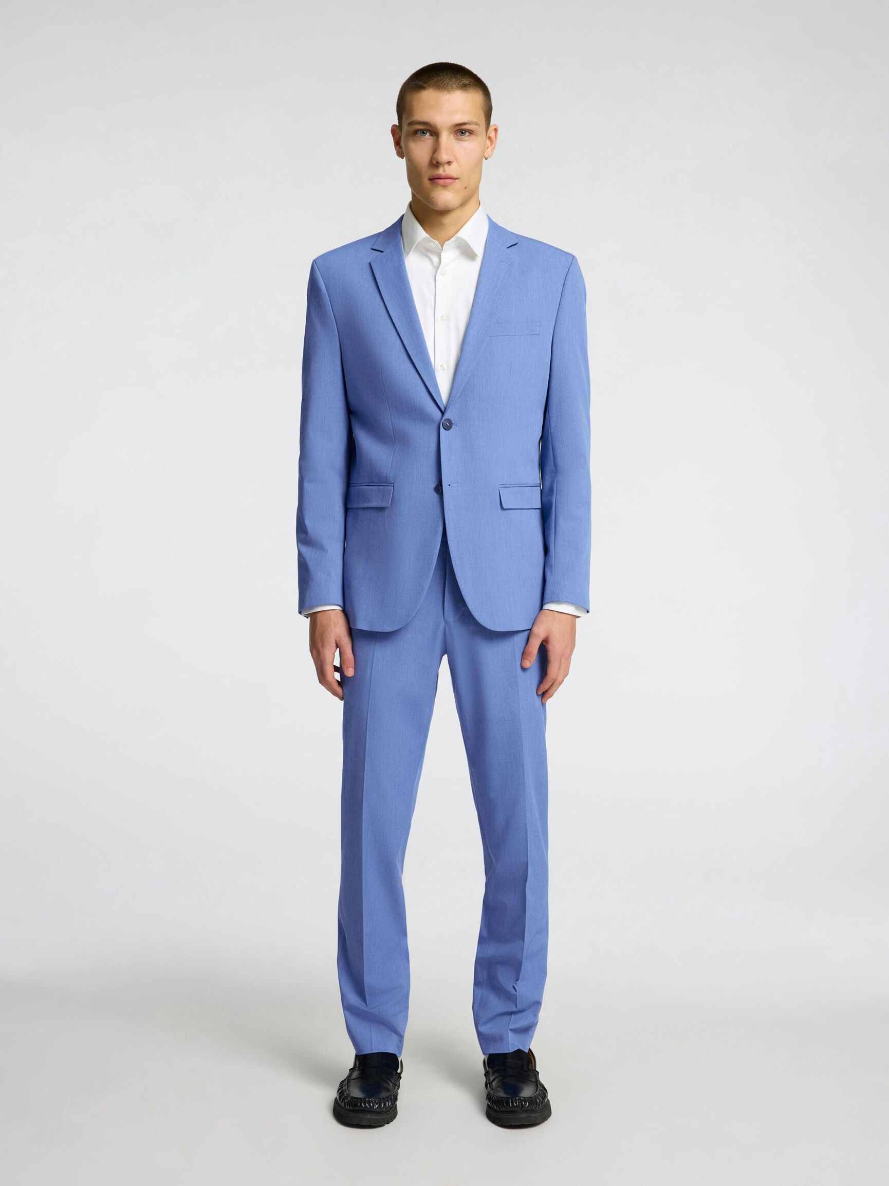 175 SLIM FIT TROUSERS, Light Blue, highres