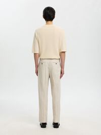 RELAXED FIT SUIT TROUSERS, Oatmeal, highres