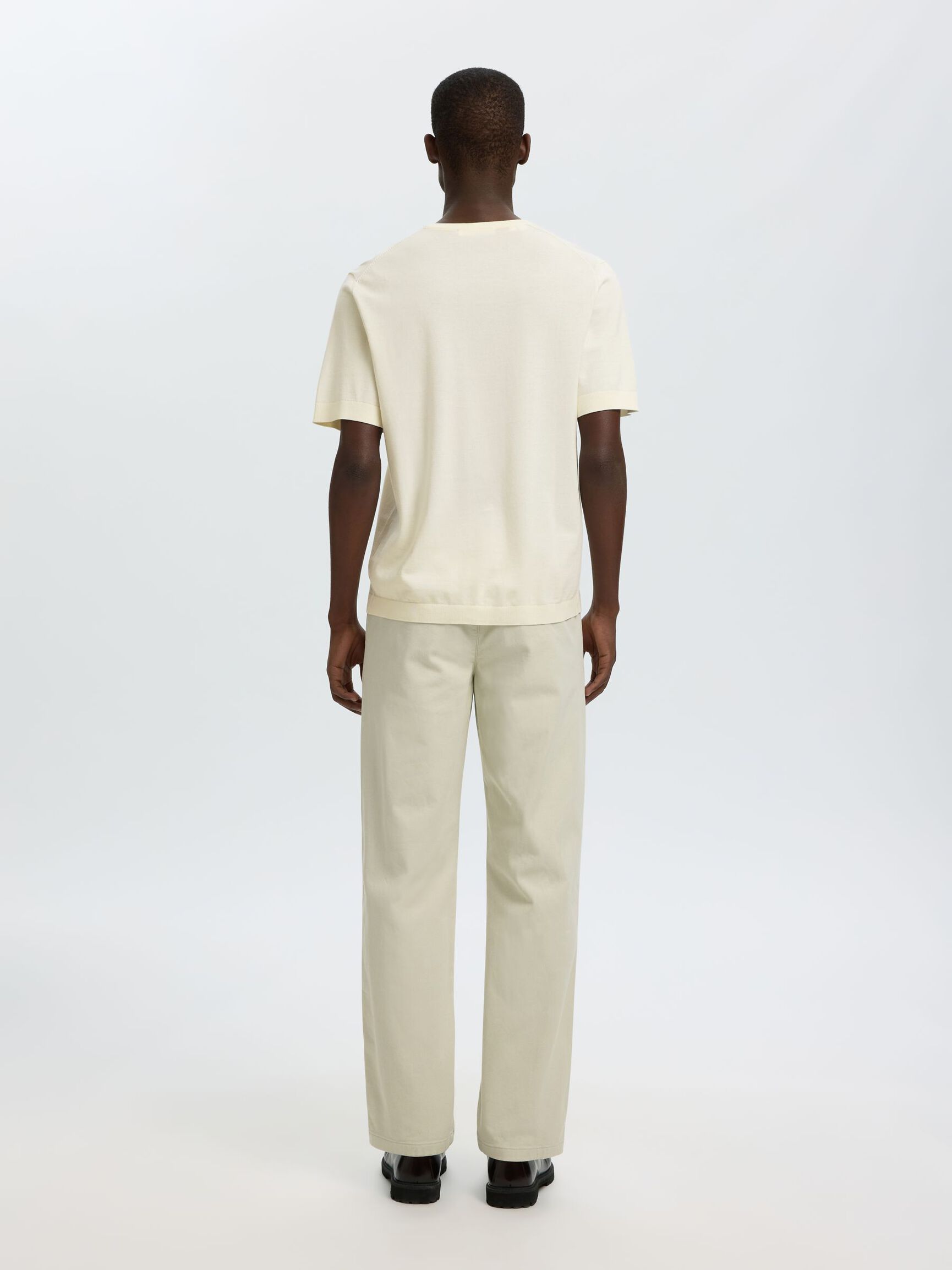 COTON T-SHIRT, Egret, highres