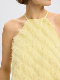 DETALLE DE FLECOS TOP CUELLO HALTER, Anise Flower, highres