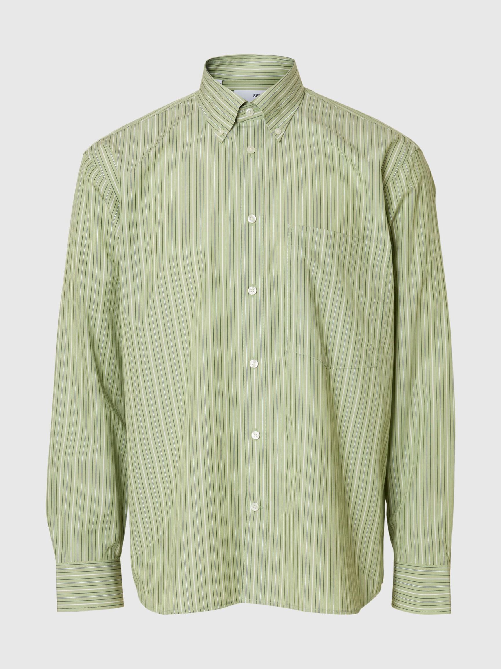 RELAXED FIT BUTTON-DOWN SHIRT, Iceberg Green, highres
