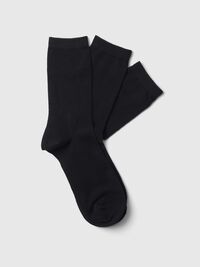 3 PACK SOCKS, Black, highres