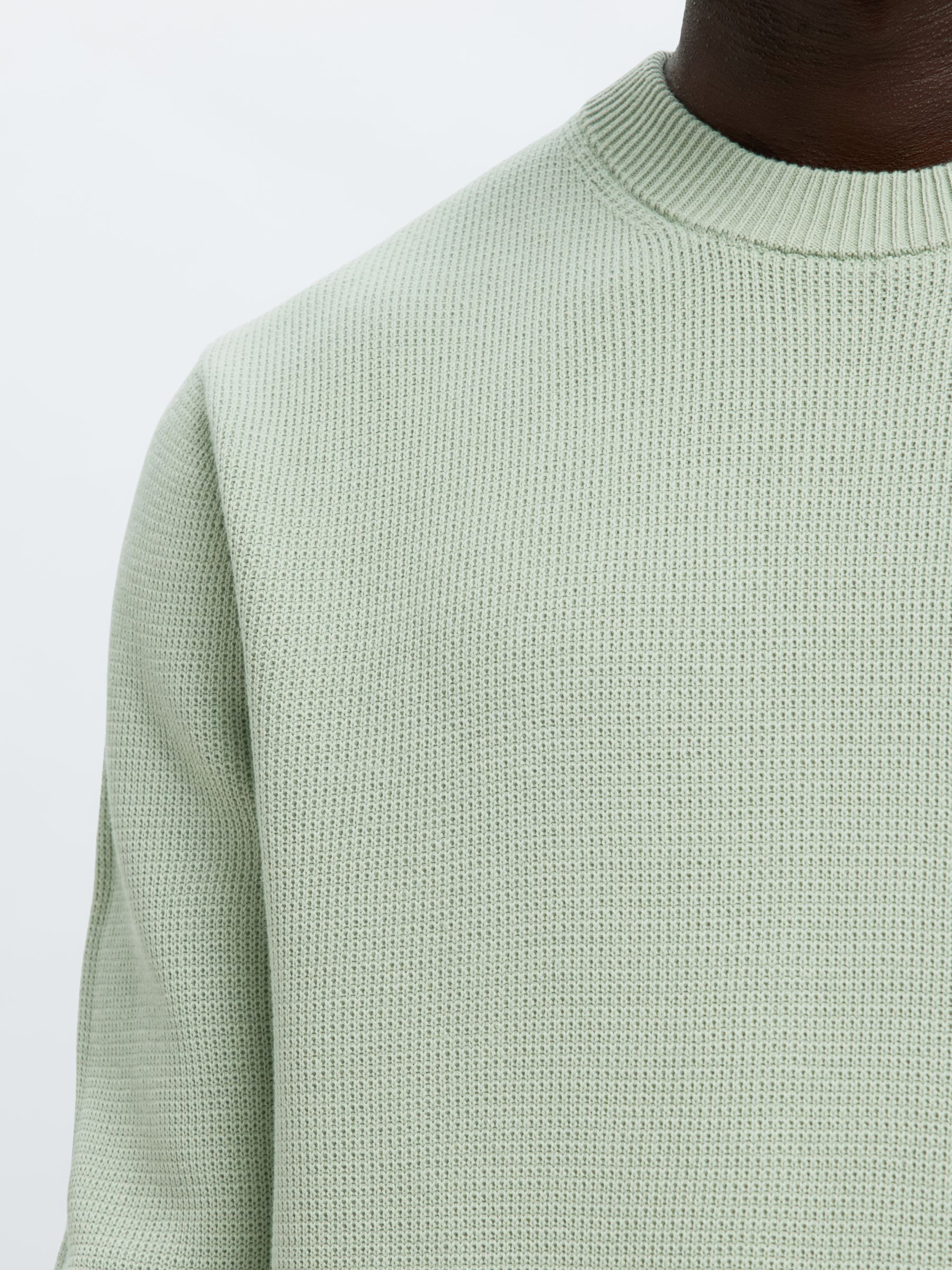 CREWNECK PULLOVER, Aqua Gray, highres