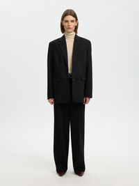 OVERSIZED BLAZER, Black, highres