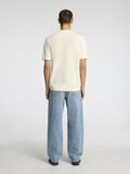 Selected REGULAR FIT KNITTED  POLO SHIRT, Egret, highres - 16096371_Egret_1166027_004.jpg