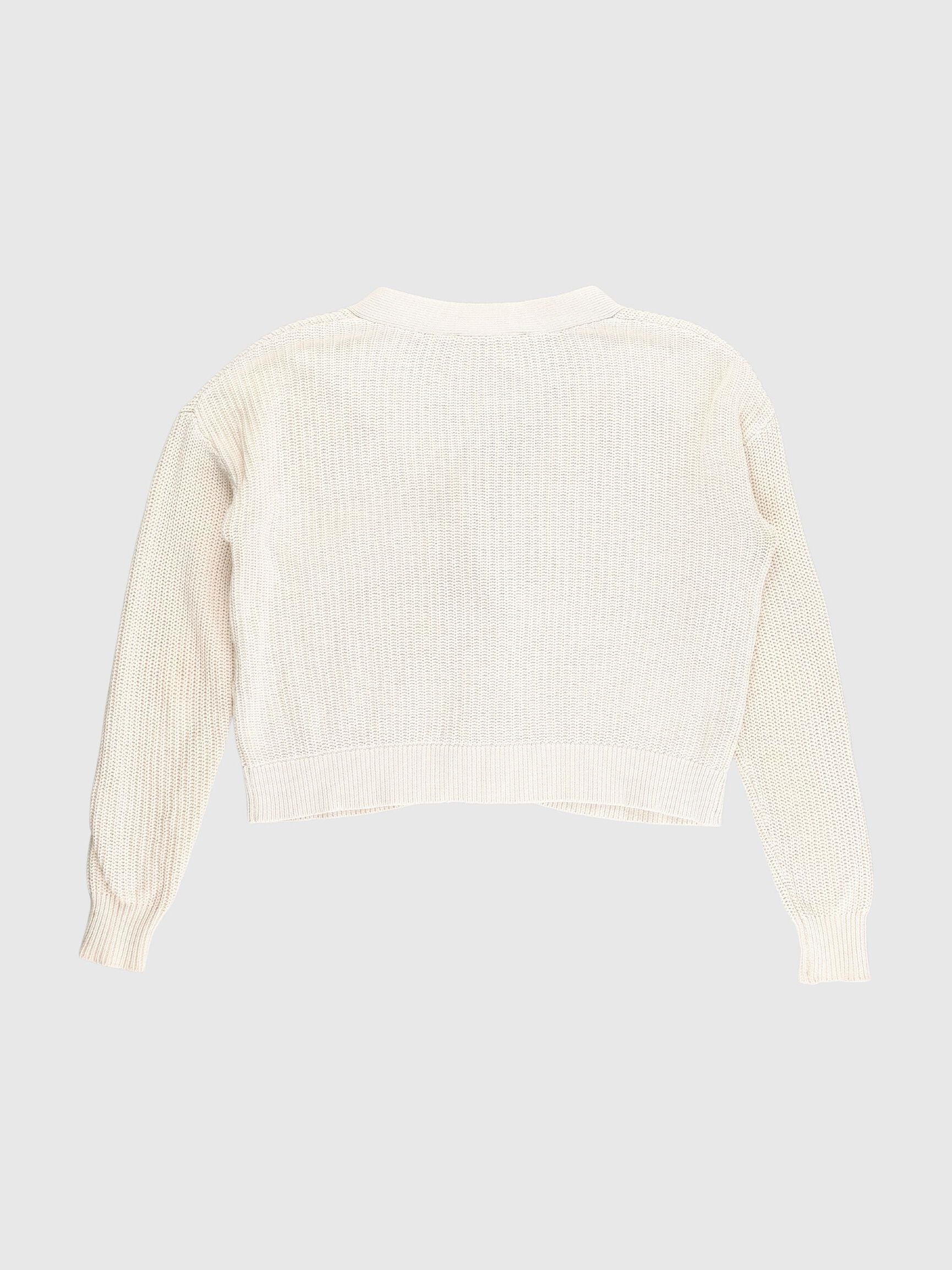 KNIT CARDIGAN, Tannin, highres