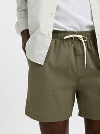 SEERSUCKER SHORT DE BAIN, Deep Lichen Green, highres