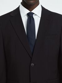 SLIM FIT WOLMIX BLAZER, Black, highres