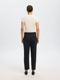 SLIM FIT CROPPED HOSE, Black, highres