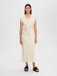 MANGAS JAPONESAS VESTIDO MIDI, Birch, highres