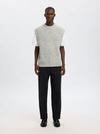 196 STRAIGHT FIT BUKSER, Black, highres