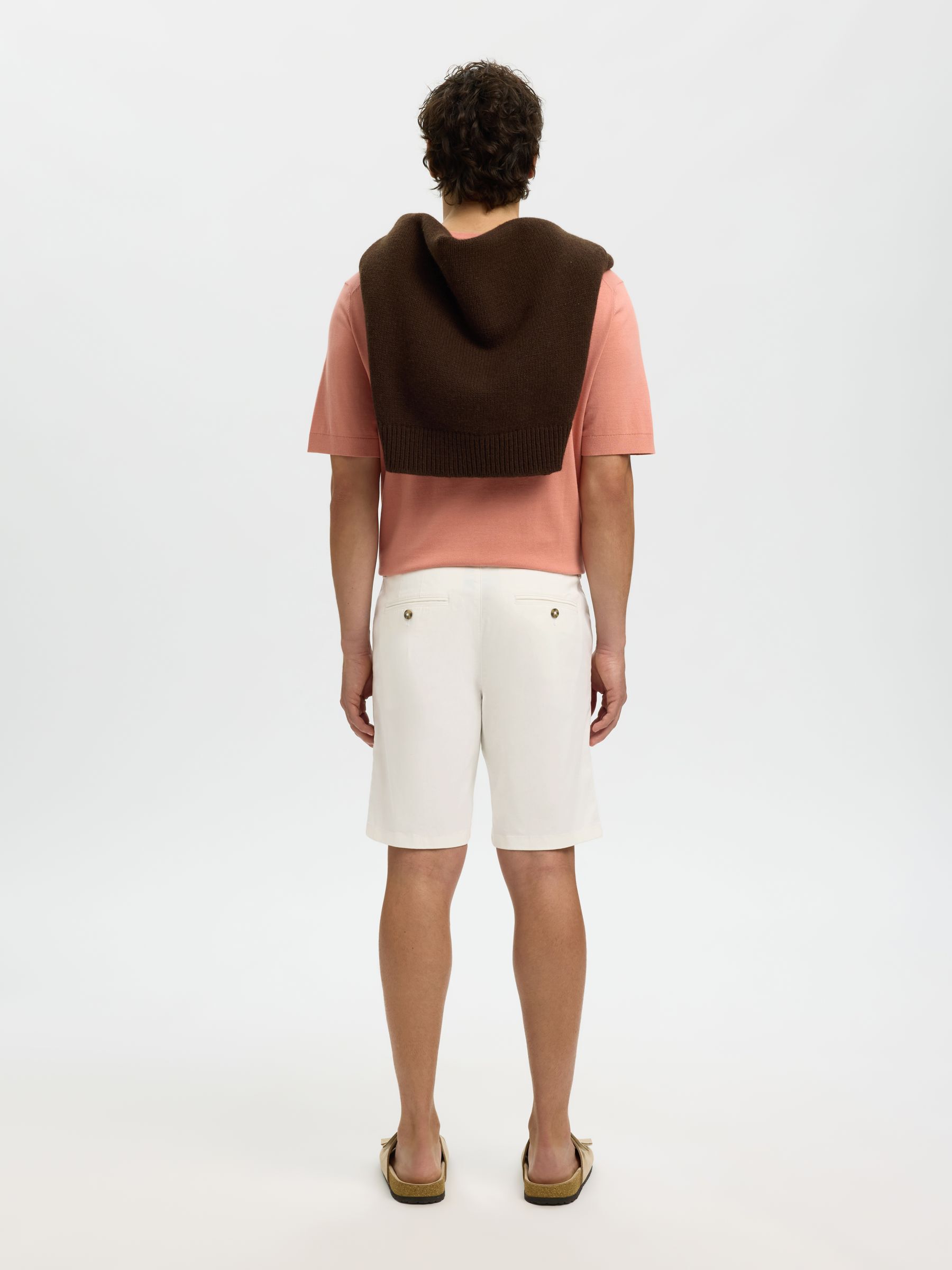 CORTE SLIM SHORTS CHINOS, Cloud Dancer, highres