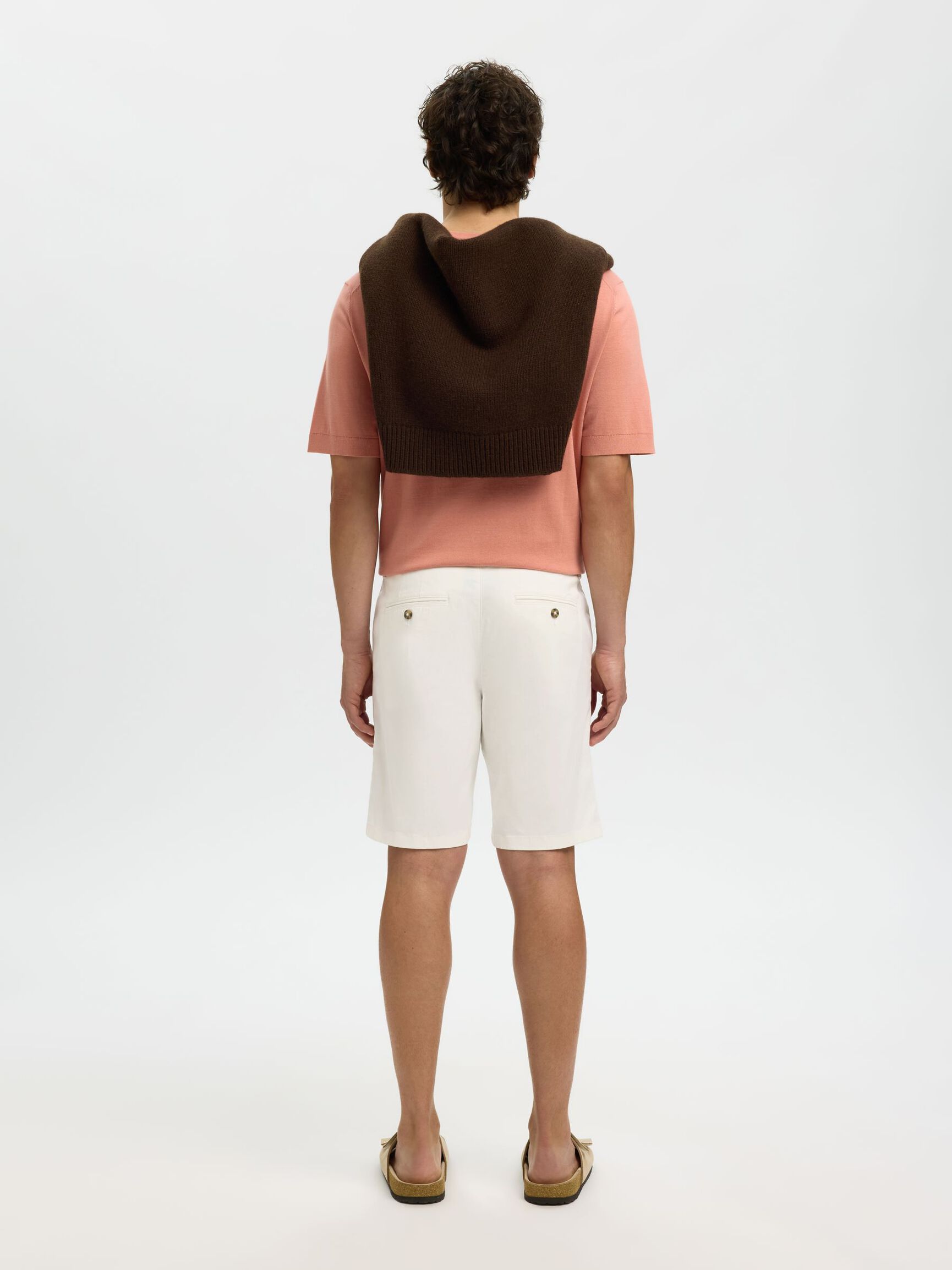 CORTE SLIM SHORTS CHINOS, Cloud Dancer, highres