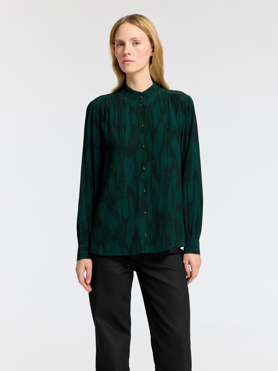Selected PRINTED LONG SLEEVED SHIRT, Scarab, highres - 16095850_Scarab_1144957_003.jpg