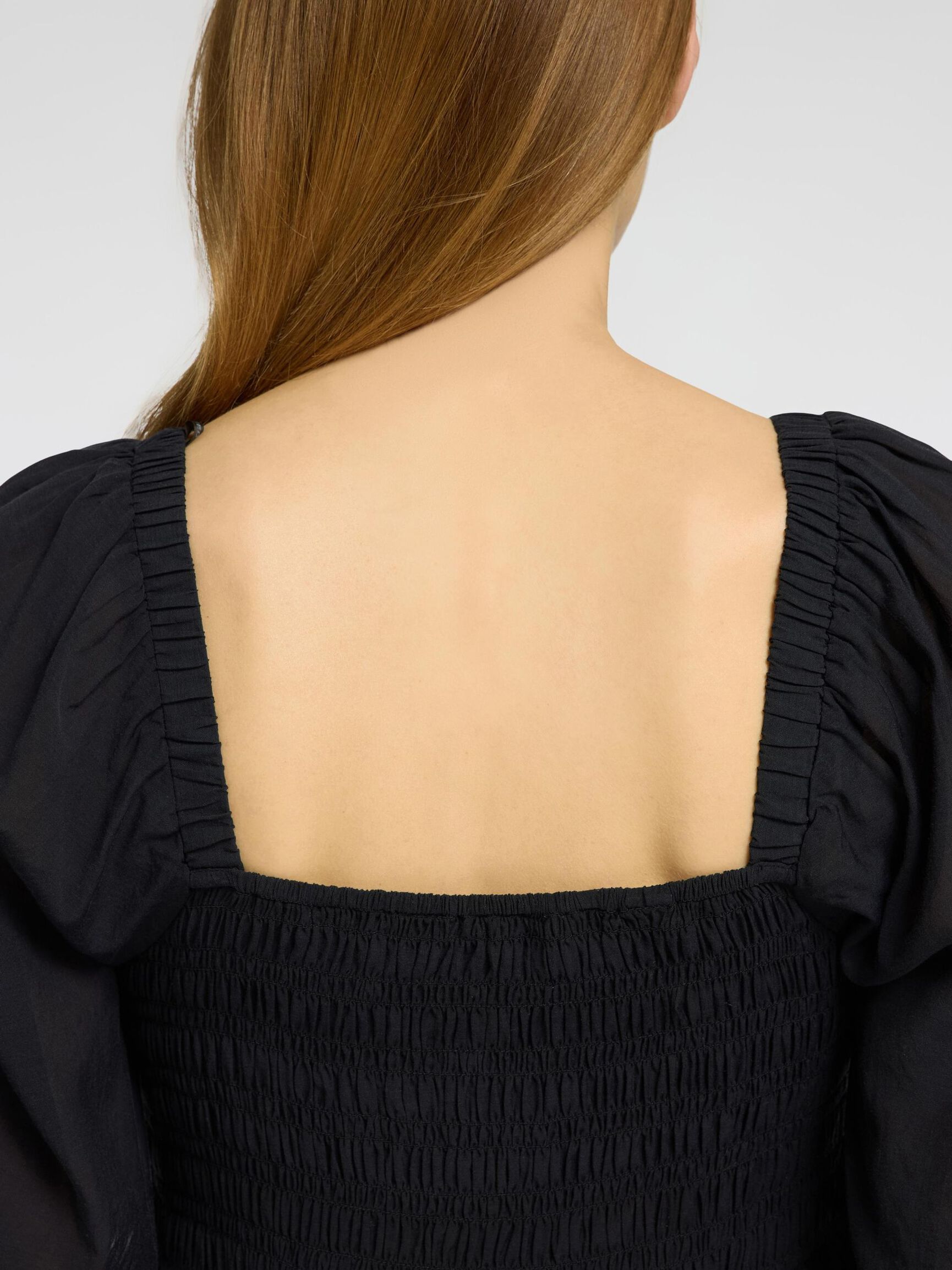 SHORT SLEEVED MAXI DRESS, Black, highres