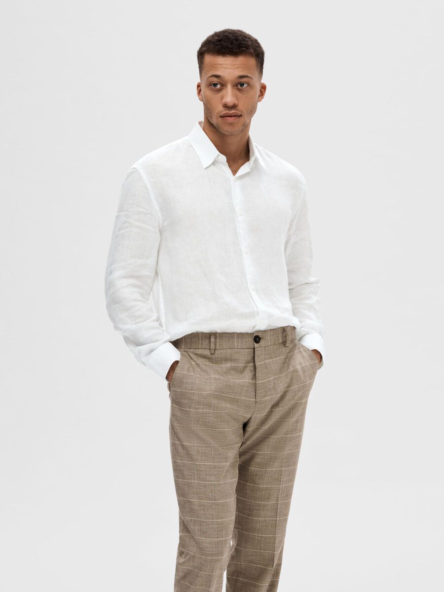 Selected 100% LINEN SHIRT, White, highres - 16092471_White_003.jpg