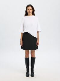 SKRÆDDERSYEDE MININEDERDEL, Black, highres