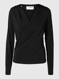 TOP INCROCIATO, Black, highres
