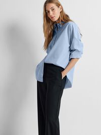 OVERSIZED SKJORTE, Cashmere Blue, highres