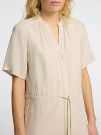 KORTE MOUWEN BLOUSEJURK, Sandshell, highres